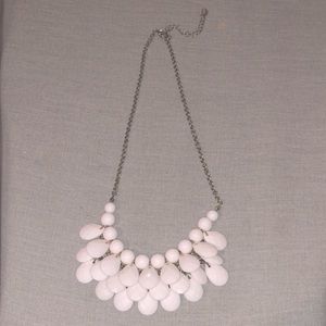 White + gold bubble necklace